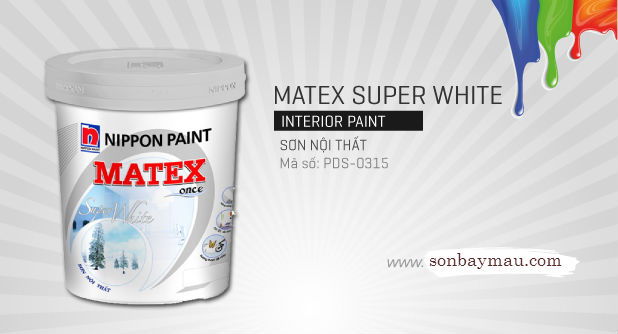Sơn nội thất Nippon Matex Super White (5 Lít)