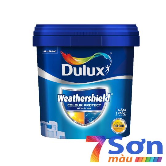 Sơn ngoại thất Dulux Weathershield Colour Protect bề mặt mờ E015 