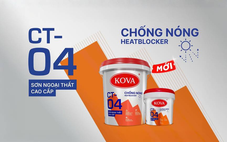 Sơn Ngoại Thất Cao Cấp Chống Nóng KOVA CT-04