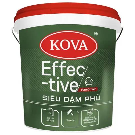 Sơn Nội Thất KOVA Effective Siêu Dặm Phủ