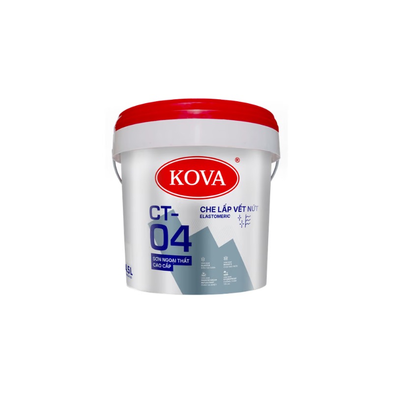 Thùng sơn ngoại thất Kova CT-04 Che Lấp Vết Nứt