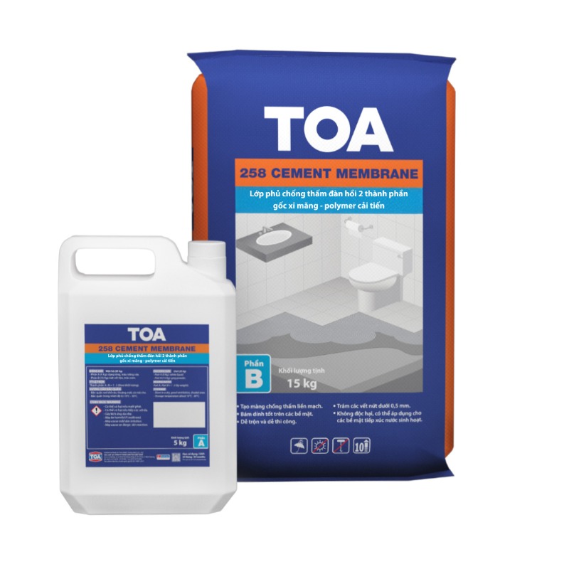 Bộ chống thấm TOA 258 Cement Membrane Bộ 20kg