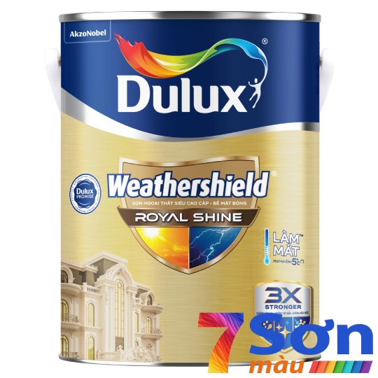 Sơn ngoại thất siêu cao cấp Dulux Weathershield Royal Shine RS86 (5 Lít)