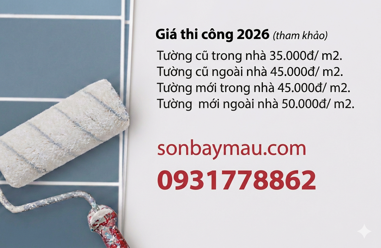 Cập nhật giá nhân công thi công sơn