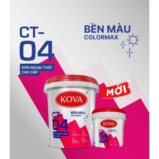 Sơn Ngoại Thất Cao Cấp KOVA CT-04 Bền Màu (MỚI)