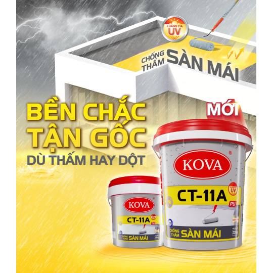 Chất Chống Thấm KOVA CT-11A PU Sàn Mái