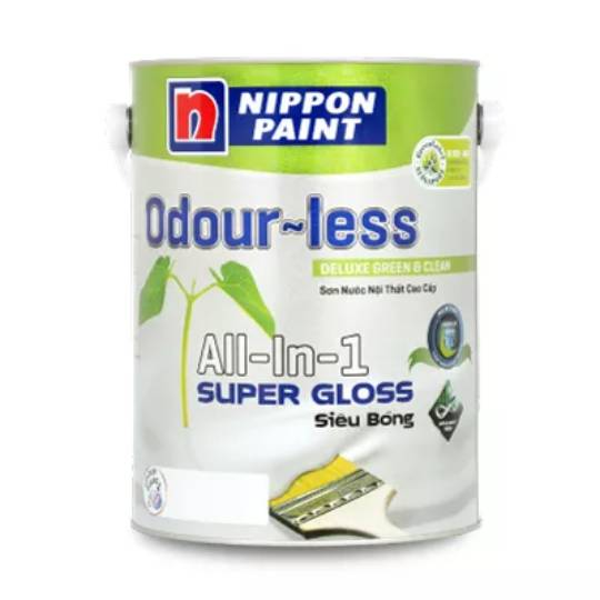 Sơn Nippon Nội Thất Odour-less All in One Bóng