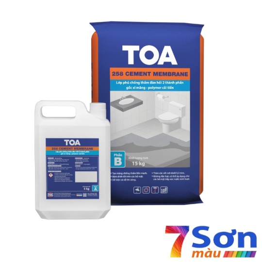 Chống thấm 2 thành phần TOA 258 Cement Membrane Bộ 20kg