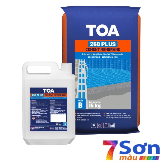 Chống thấm TOA 258 Plus Cement Membrane Bộ 25kg