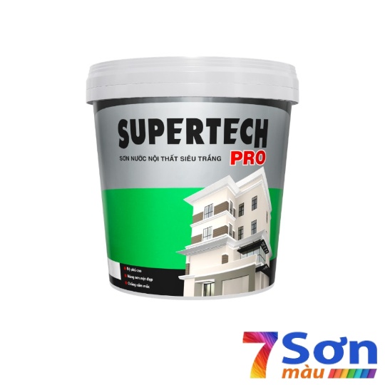 Sơn nước nội thất Toa Suppertech Pro siêu trắng 