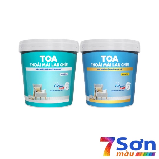 Sơn nội thất cao cấp TOA Thoải Mái Lau Chùi bóng mờ