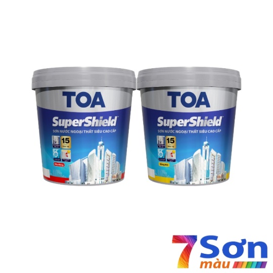 Sơn nước ngoại thất siêu cao cấp Toa Supershield bóng mờ