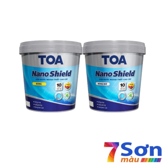 Sơn nước ngoại thất cao cấp TOA NanoShield bóng mờ