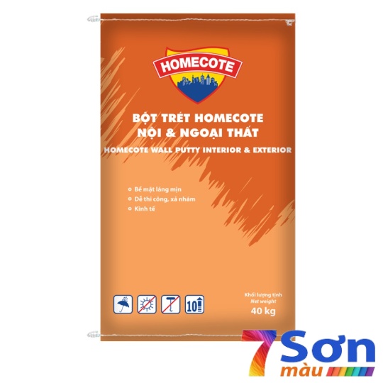Bột trét Homecote Wall Putty Interior & Exterior nội ngoại thất