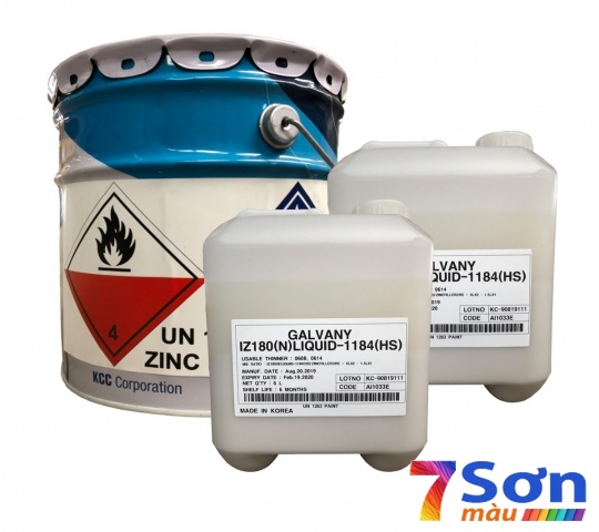 Sơn Lót Kẽm Vô Cơ KCC Galvany IZ180(N)-1184(H) (2 thành phần)